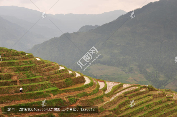 Longji梯田；桂林；中國