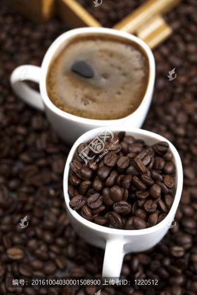 一杯熱咖啡
