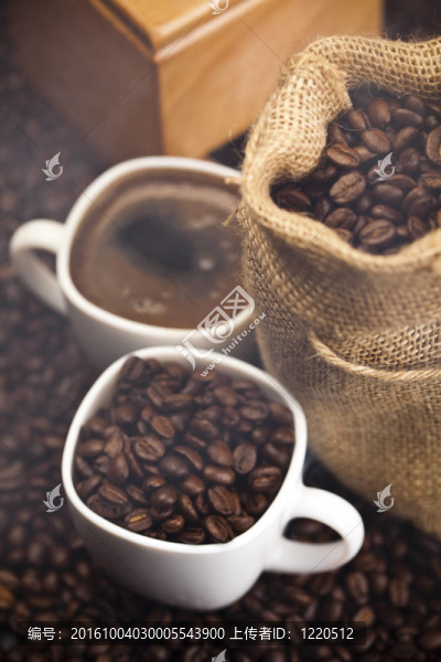 一杯熱咖啡