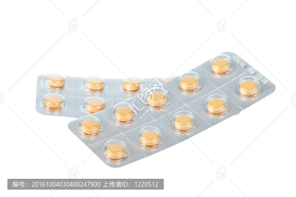 泡罩包裝上的藥丸