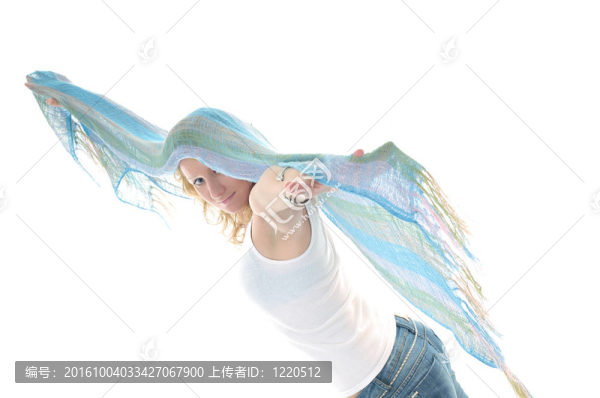 幸福的女人的圍巾