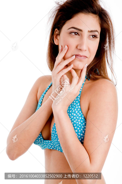 青年性感女性的側(cè)面觀