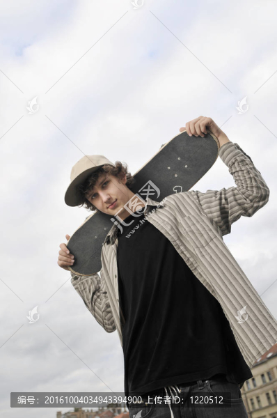 滑板玩家的肖像