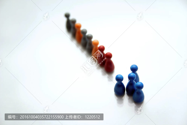 多彩的人群的概念