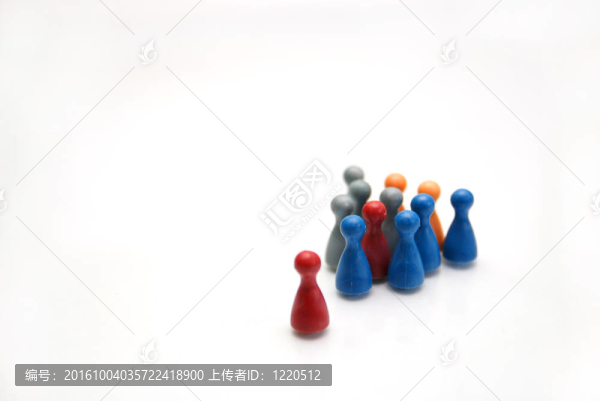 多彩的人群的概念