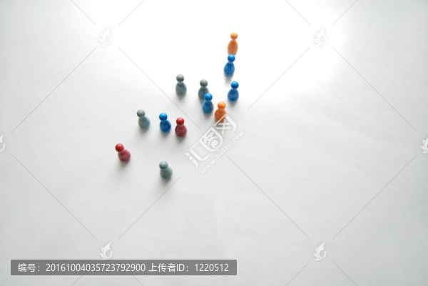 多彩的人群的概念