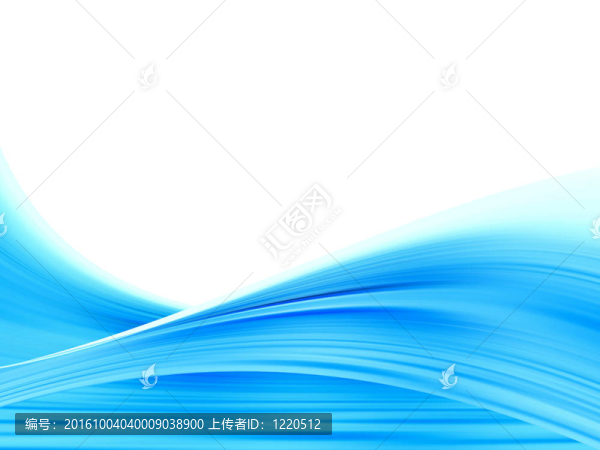 藍色的波浪