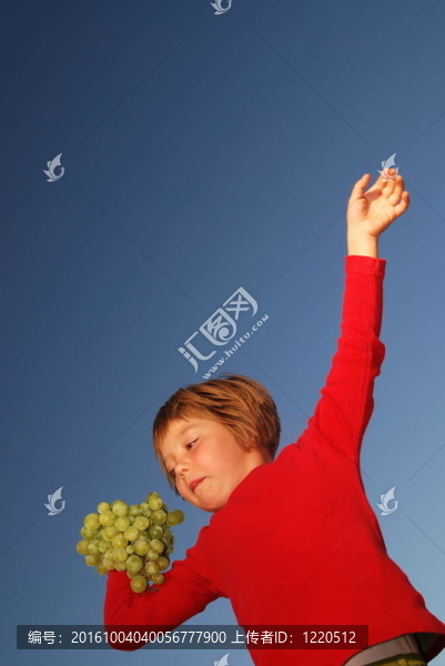 女孩與葡萄戶外
