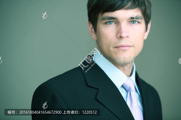 一個年輕英俊的商人肖像（顏色色調的圖像）