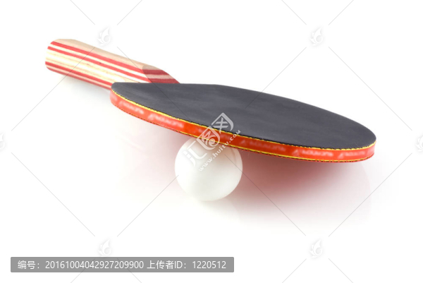 乒乓球拍。