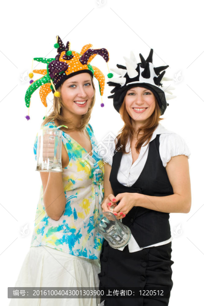 兩個女人在聚會上