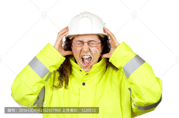 激怒女建筑工人