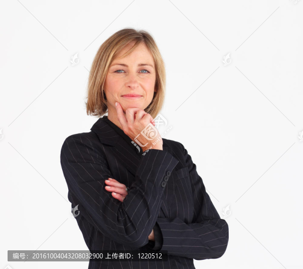 一個自信的女商人看著相機的肖像