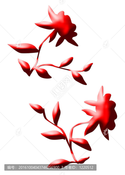 紅玫瑰的花