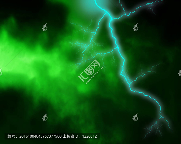 云層中的閃電