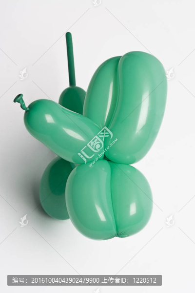 綠色的氣球狗