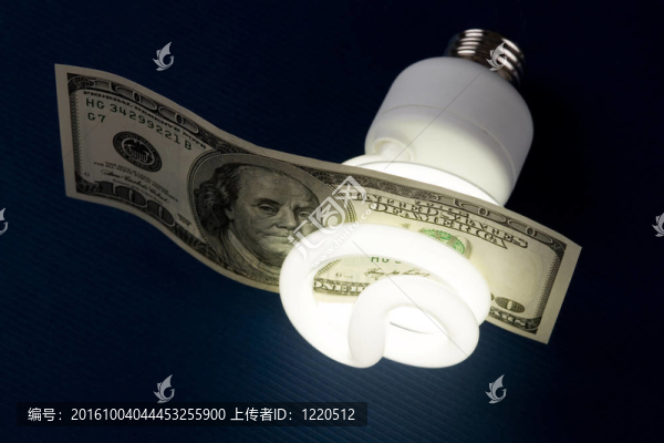 緊湊型熒光燈泡和美元