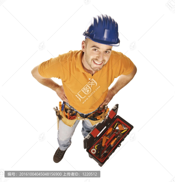 勤雜工和工具箱