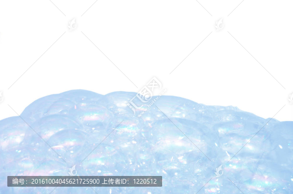 白泡上的水泡