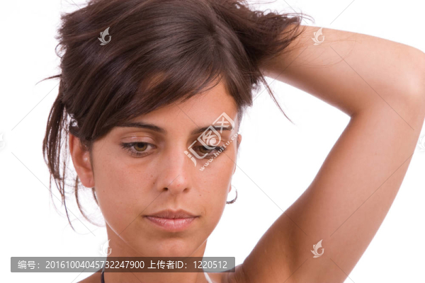 傷心女孩的畫像