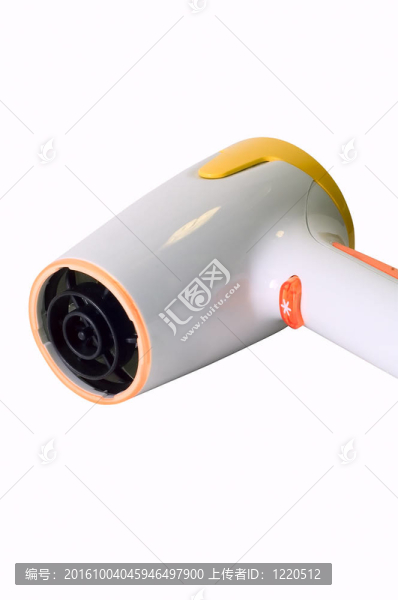 時尚的黃色和橙色的吹風機