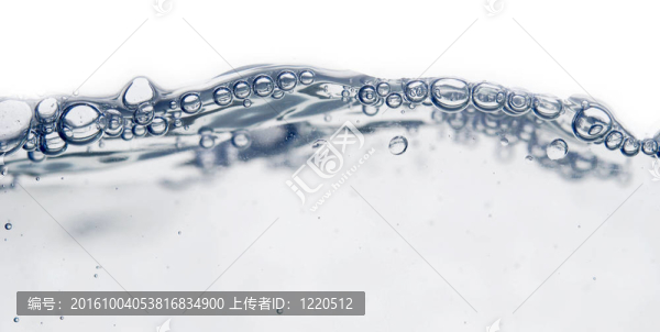 波和泡沫