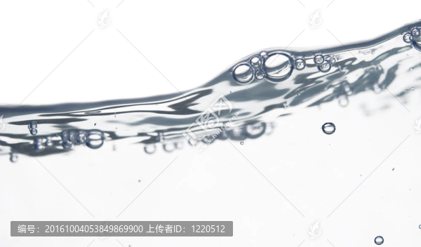 波和泡沫