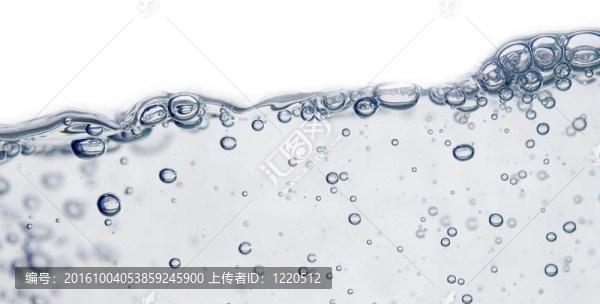 波和泡沫