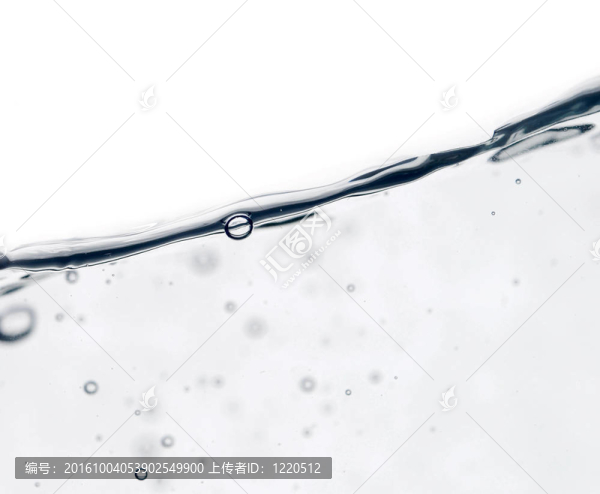 波和泡沫