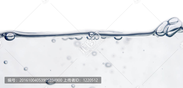 波和泡沫