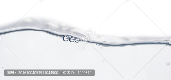 波和泡沫