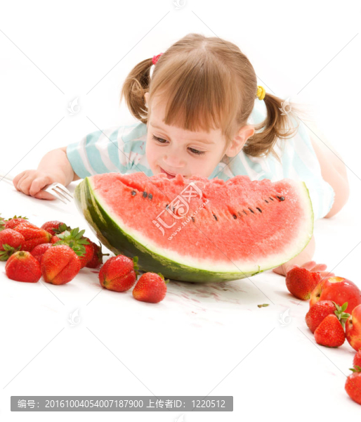 草莓女孩小西瓜