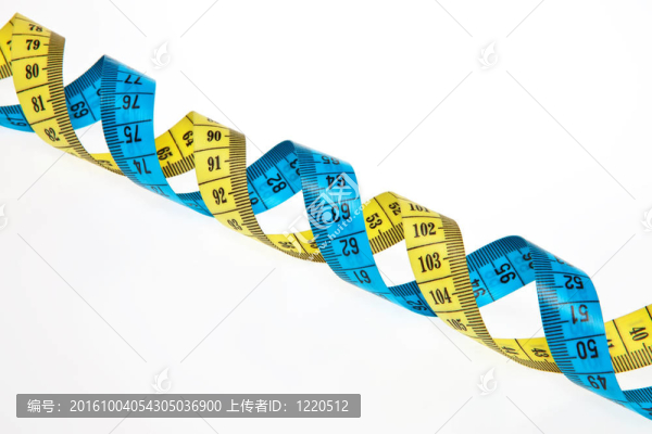 由兩個測量帶制成的DNA螺旋。