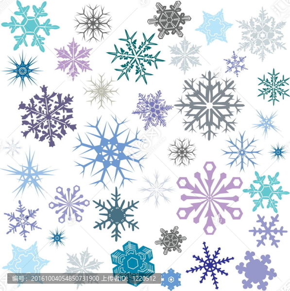 彩色的雪花