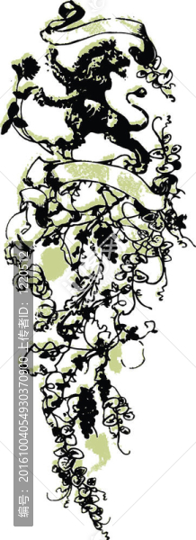 獅子冠花徽