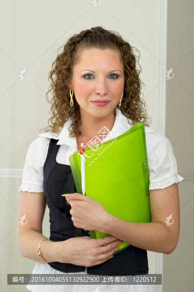 女人辦公室的肖像