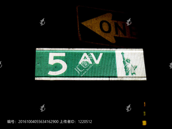 反光紐約街標(biāo)志