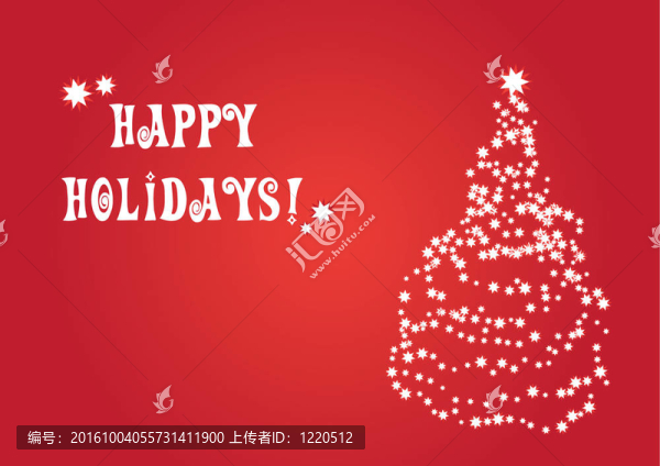 向量的圣誕卡