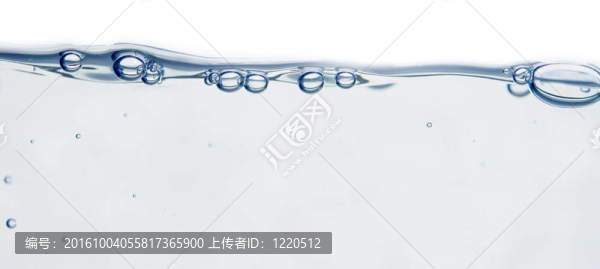 波和泡沫