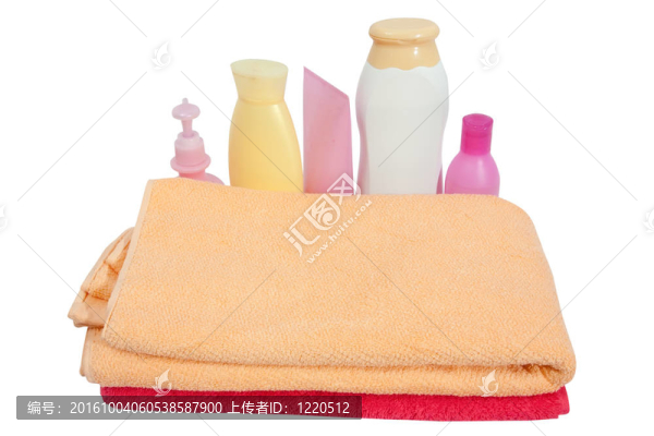 粉紅色毛巾洗浴用品