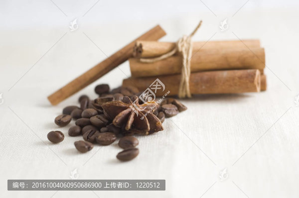咖啡豆和香料