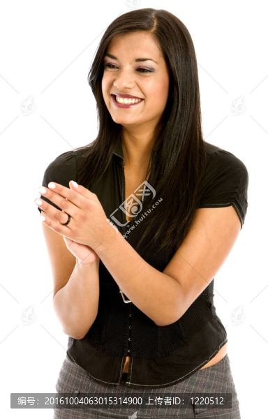 女商人鼓掌