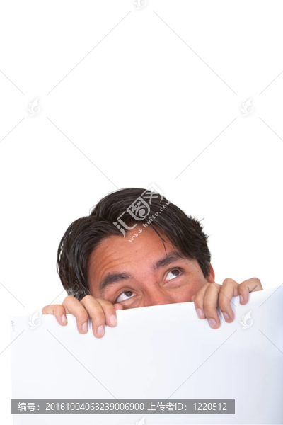 帶有旗幟的人