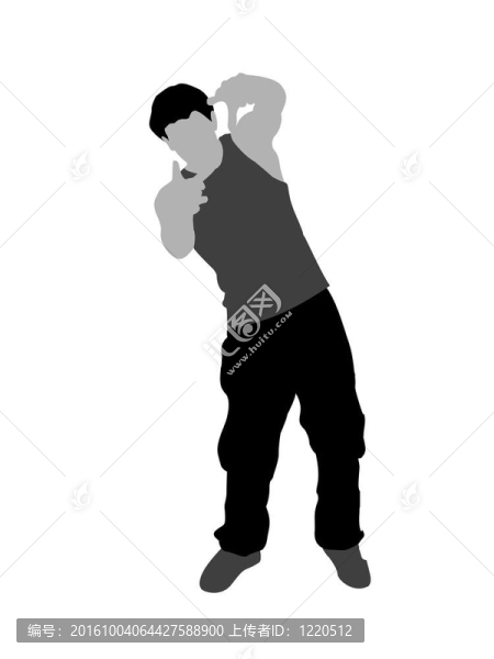 男人用手指