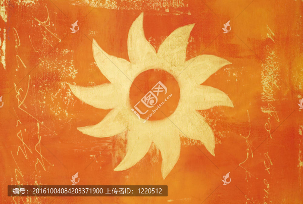 金色陽光的藝術(shù)品