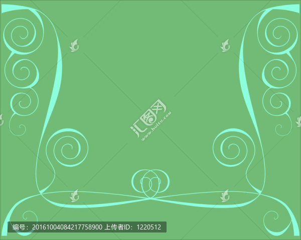 在綠色線和螺旋線的設(shè)計(jì)背景
