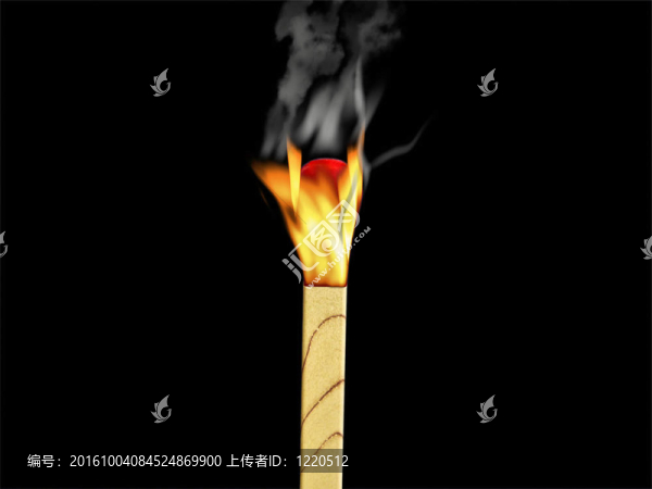 點(diǎn)燃的火柴