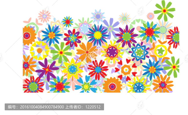摘要花框