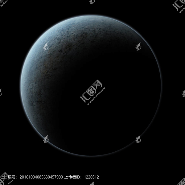 外層空間中的藍(lán)色行星