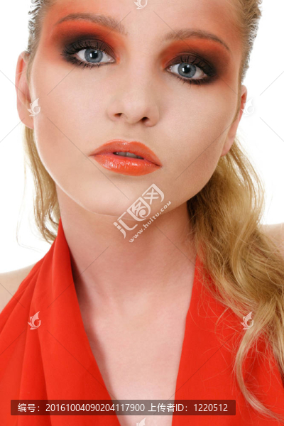 美麗的金發(fā)女人肖像